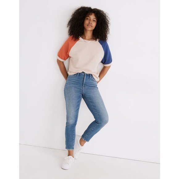 Madewell Denim - Madewell Stovepipe Jeans Medium Wash High Rise Size 27